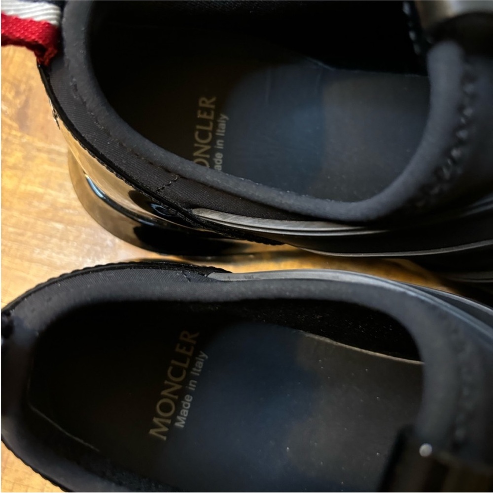 Moncler Black Sneakers with Red Detail - Picture 6 of 8